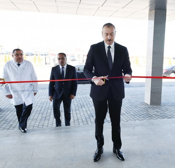 Prezident İlham Əliyev Goranboy Rayon Mərkəzi Xəstəxanasının açılışında iştirak edib (FOTO) (YENİLƏNİB)