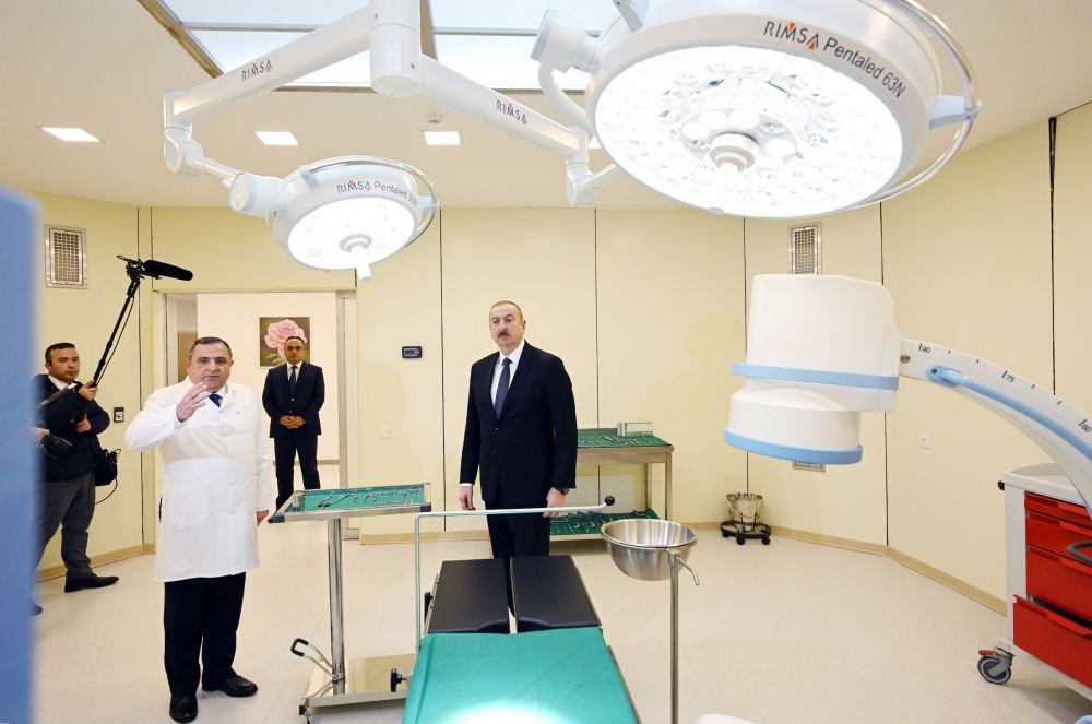 Prezident İlham Əliyev Goranboy Rayon Mərkəzi Xəstəxanasının açılışında iştirak edib (FOTO) (YENİLƏNİB)