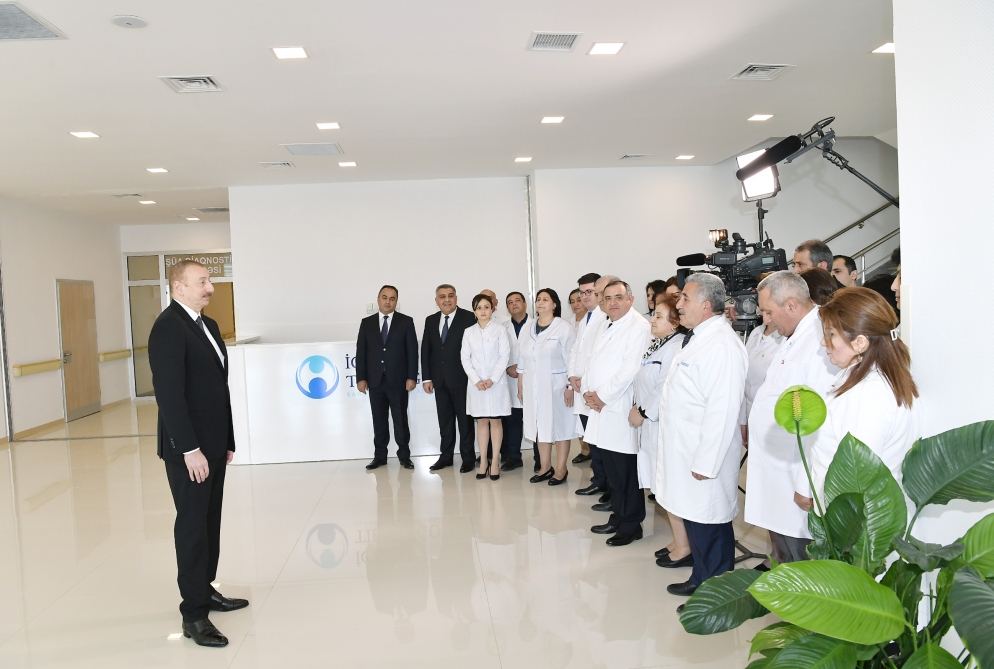 Prezident İlham Əliyev Goranboy Rayon Mərkəzi Xəstəxanasının açılışında iştirak edib (FOTO) (YENİLƏNİB)