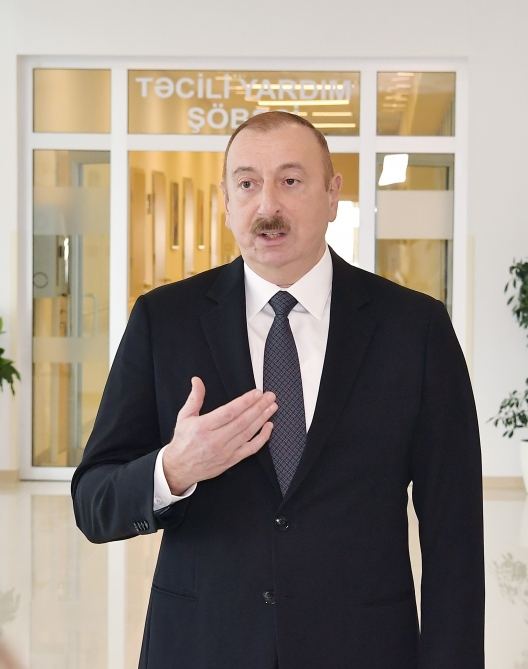 Prezident İlham Əliyev Goranboy Rayon Mərkəzi Xəstəxanasının açılışında iştirak edib (FOTO) (YENİLƏNİB)