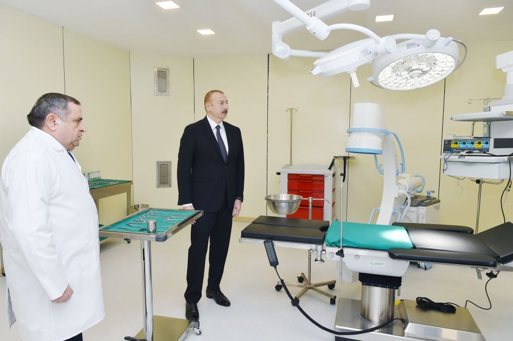 Prezident İlham Əliyev Goranboy Rayon Mərkəzi Xəstəxanasının açılışında iştirak edib (FOTO) (YENİLƏNİB)