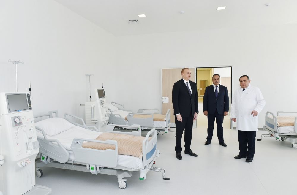 Prezident İlham Əliyev Goranboy Rayon Mərkəzi Xəstəxanasının açılışında iştirak edib (FOTO) (YENİLƏNİB)