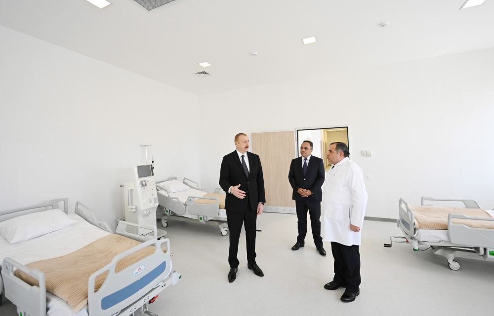Prezident İlham Əliyev Goranboy Rayon Mərkəzi Xəstəxanasının açılışında iştirak edib (FOTO) (YENİLƏNİB)