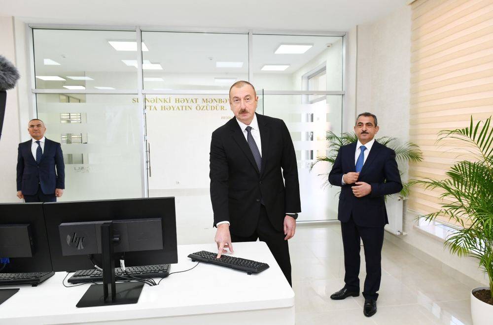 Prezident İlham Əliyev “Şəmkirçay” Sutəmizləyici Qurğular Kompleksinin açılışında iştirak edib (FOTO) (YENİLƏNİB)