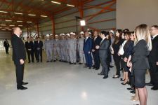 Prezident İlham Əliyev Qazaxda əhəng zavodunun açılışında iştirak edib (FOTO/VİDEO) (YENİLƏNİB)