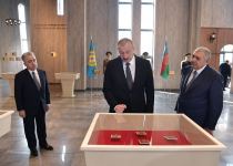 Prezident İlham Əliyev Tovuzda Dövlət Rəmzləri Muzeyinin açılışında iştirak edib (FOTO) (YENİLƏNİB)