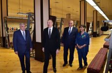 Prezident İlham Əliyev “Azərxalça” ASC-nin Tovuz filialının fəaliyyəti ilə tanış olub (FOTO) (YENİLƏNİB)