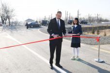 Prezident İlham Əliyev Ağstafada avtomobil yolunun yenidənqurma və bərpadan sonra açılışında iştirak edib (FOTO) (YENİLƏNİB)