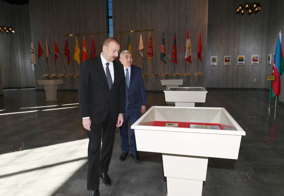 Prezident İlham Əliyev Tovuzda Dövlət Rəmzləri Muzeyinin açılışında iştirak edib (FOTO) (YENİLƏNİB)