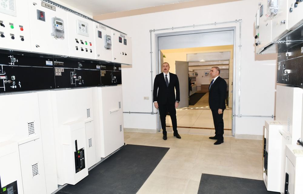 Prezident İlham Əliyev “Ağstafa” elektrik yarımstansiyasının yenidənqurmadan sonra açılışında iştirak edib (FOTO) (YENİLƏNİB)