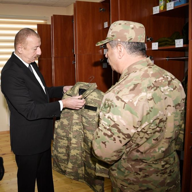 Prezident İlham Əliyev Müdafiə Nazirliyinin “N” saylı hərbi hissəsinin açılışında iştirak edib (FOTO) (YENİLƏNİB)