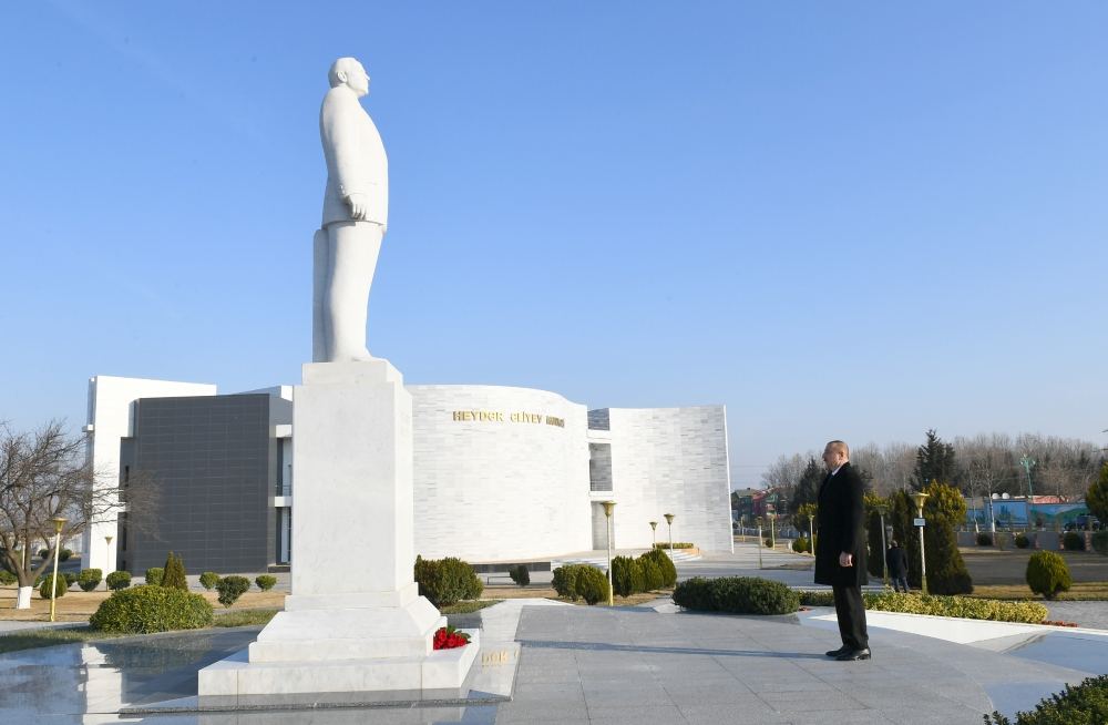 Prezident İlham Əliyev Ağstafa rayonuna səfərə gəlib (FOTO)