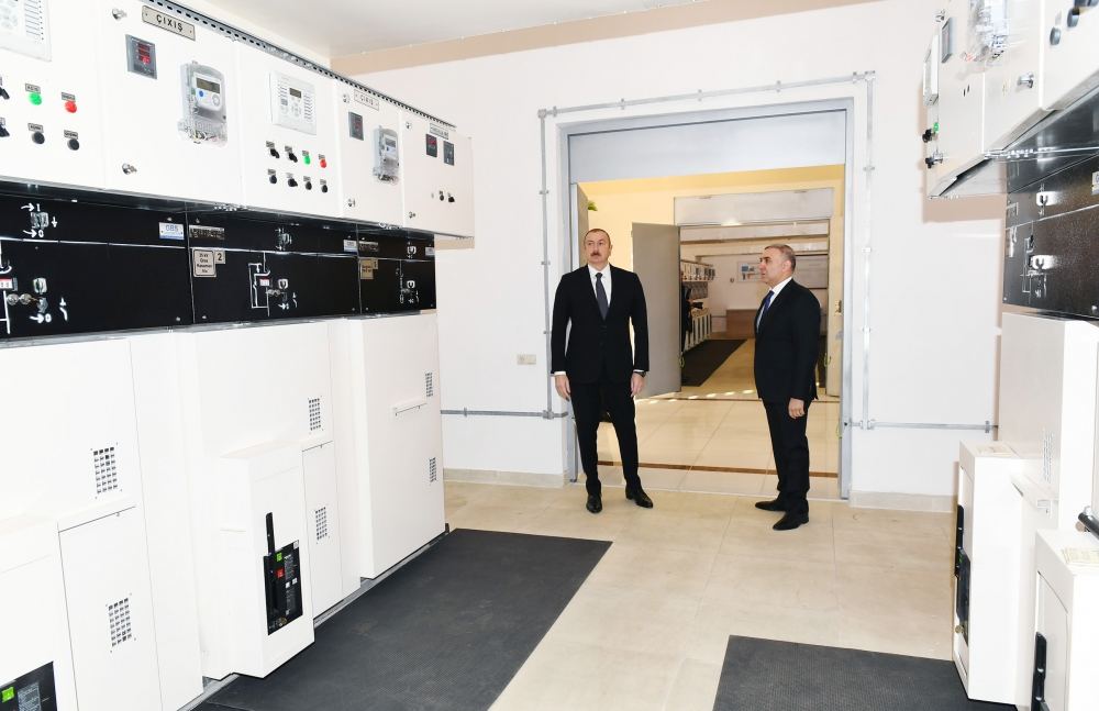 Prezident İlham Əliyev “Ağstafa” elektrik yarımstansiyasının yenidənqurmadan sonra açılışında iştirak edib (FOTO) (YENİLƏNİB)