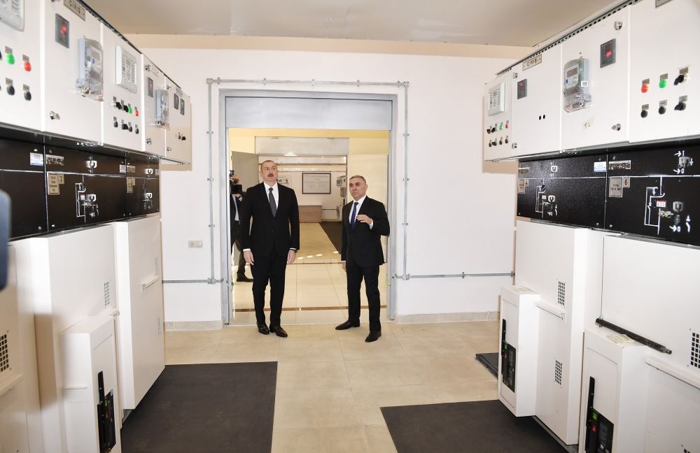 Prezident İlham Əliyev “Ağstafa” elektrik yarımstansiyasının yenidənqurmadan sonra açılışında iştirak edib (FOTO) (YENİLƏNİB)