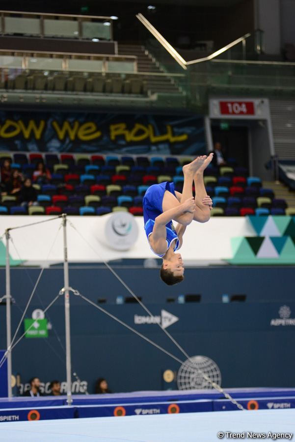 Bakıda kişi idman gimnastikası üzrə “1-ci AGF Junior Trophy” beynəlxalq turniri start götürüb (FOTO)
