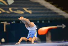 Bakıda kişi idman gimnastikası üzrə birinci "AGF Junior Trophy" beynəlxalq turnirinin final yarışları start götürüb (FOTO)