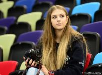 Bakıda kişi idman gimnastikası üzrə birinci "AGF Junior Trophy" beynəlxalq turnirinin final yarışları start götürüb (FOTO)