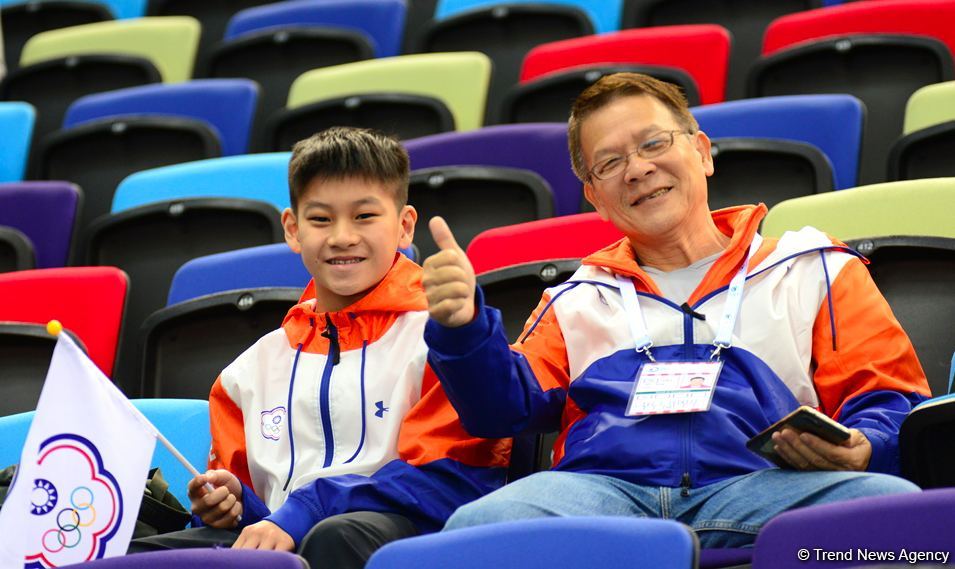 Bakıda kişi idman gimnastikası üzrə birinci "AGF Junior Trophy" beynəlxalq turnirinin final yarışları start götürüb (FOTO)