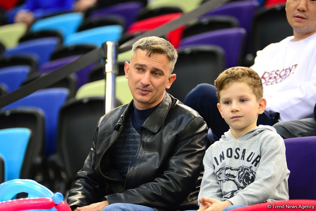Bakıda kişi idman gimnastikası üzrə birinci "AGF Junior Trophy" beynəlxalq turnirinin final yarışları start götürüb (FOTO)