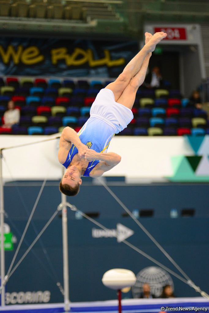 Bakıda kişi idman gimnastikası üzrə birinci "AGF Junior Trophy" beynəlxalq turnirinin final yarışları start götürüb (FOTO)