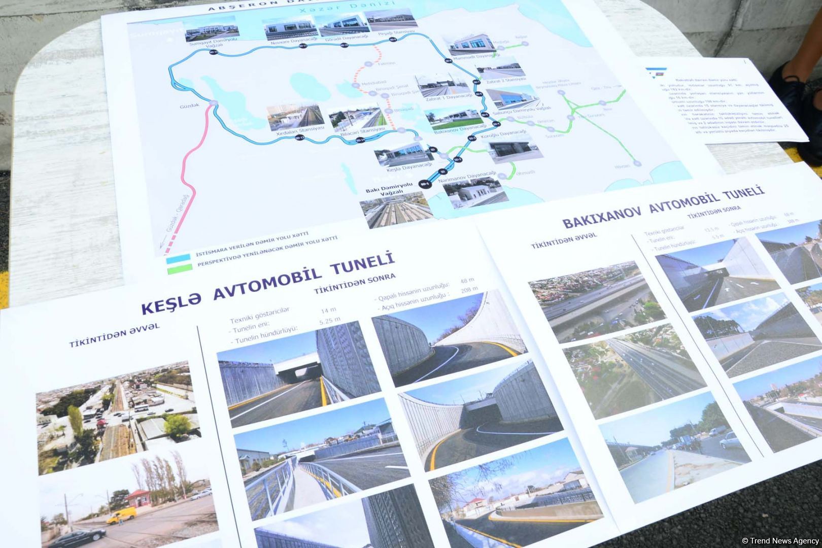 Bakıda iki yeni avtomobil tuneli istifadəyə verilib (FOTO)