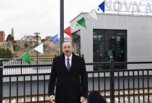Prezident İlham Əliyev Abşeron dairəvi dəmir yolunun Pirşağı-Görədil-Novxanı-Sumqayıt hissəsinin yenidənqurmadan sonra açılışında iştirak edib (FOTO/VİDEO) (YENİLƏNİB)