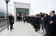 Prezident İlham Əliyev Abşeron dairəvi dəmir yolunun Pirşağı-Görədil-Novxanı-Sumqayıt hissəsinin yenidənqurmadan sonra açılışında iştirak edib (FOTO/VİDEO) (YENİLƏNİB)