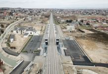 Prezident İlham Əliyev Abşeron dairəvi dəmir yolunun Pirşağı-Görədil-Novxanı-Sumqayıt hissəsinin yenidənqurmadan sonra açılışında iştirak edib (FOTO/VİDEO) (YENİLƏNİB)