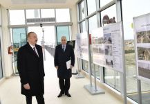Prezident İlham Əliyev Abşeron dairəvi dəmir yolunun Pirşağı-Görədil-Novxanı-Sumqayıt hissəsinin yenidənqurmadan sonra açılışında iştirak edib (FOTO/VİDEO) (YENİLƏNİB)