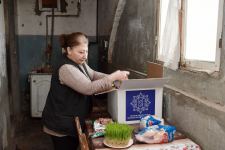 Heydər Əliyev Fondu ünvanlı sosial yardım alan ailələrə Novruz sovqatları paylayıb (FOTO)
