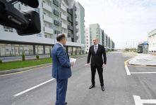 Prezident İlham Əliyev və birinci xanım Mehriban Əliyeva Hövsan yaşayış kompleksinin açılışında iştirak ediblər (FOTO) (YENİLƏNiB)