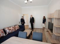 Prezident İlham Əliyev və birinci xanım Mehriban Əliyeva Hövsan yaşayış kompleksinin açılışında iştirak ediblər (FOTO) (YENİLƏNiB)