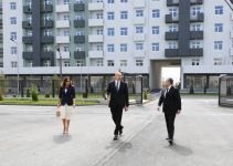Prezident İlham Əliyev və birinci xanım Mehriban Əliyeva Hövsan yaşayış kompleksinin açılışında iştirak ediblər (FOTO) (YENİLƏNiB)