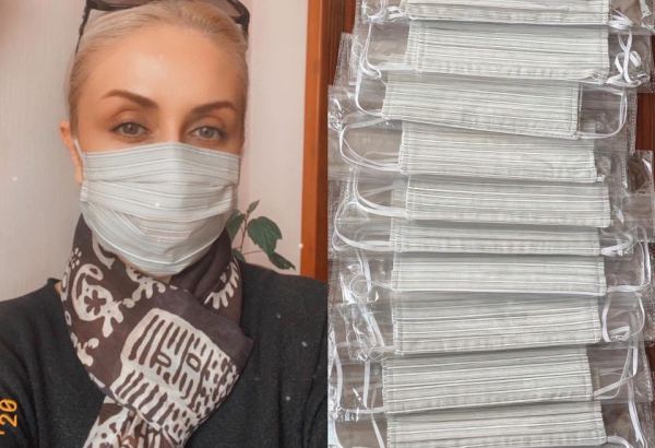 Gülnarə Xəlilova unikal maskalar hazırlayıb (FOTO)