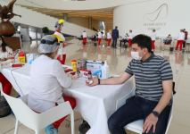 Heydər Əliyev Fondunun və Heydər Əliyev Mərkəzinin əməkdaşları qanvermə aksiyasında iştirak ediblər (FOTO)