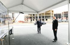 Prezident İlham Əliyev 3042 məcburi köçkün ailəsi üçün yaşayış binalarından ibarət  məhəllələrdə tikinti işlərinin gedişi ilə tanış olub (FOTO/VİDEO) (YENİLƏNİB)