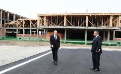 Prezident İlham Əliyev 3042 məcburi köçkün ailəsi üçün yaşayış binalarından ibarət  məhəllələrdə tikinti işlərinin gedişi ilə tanış olub (FOTO/VİDEO) (YENİLƏNİB)
