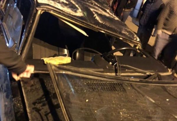 Bakıda qəza: "07" aşdı (FOTO/VİDEO)