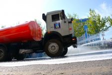 Bakının küçələri dezinfeksiya olunur (FOTOREPORTAJ)
