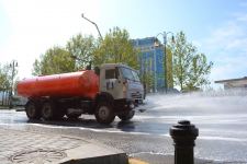 Bakının küçələri dezinfeksiya olunur (FOTOREPORTAJ)