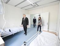Prezident İlham Əliyev və birinci xanım Mehriban Əliyeva Bakıda modul tipli ilk xəstəxana kompleksinin açılışında iştirak ediblər (FOTO/VİDEO) (YENİLƏNİB)