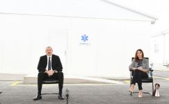 Prezident İlham Əliyev və birinci xanım Mehriban Əliyeva Bakıda modul tipli ilk xəstəxana kompleksinin açılışında iştirak ediblər (FOTO/VİDEO) (YENİLƏNİB)