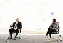 Prezident İlham Əliyev və birinci xanım Mehriban Əliyeva Bakıda modul tipli ilk xəstəxana kompleksinin açılışında iştirak ediblər (FOTO/VİDEO) (YENİLƏNİB)