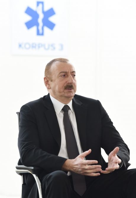 Prezident İlham Əliyev və birinci xanım Mehriban Əliyeva Bakıda modul tipli ilk xəstəxana kompleksinin açılışında iştirak ediblər (FOTO/VİDEO) (YENİLƏNİB)