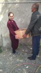 Sevil Mikayılova aztəminatlı ailələrə və tənha yaşayan şəxslərə ərzaq yardımı edib (FOTO)