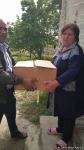 Sevil Mikayılova aztəminatlı ailələrə və tənha yaşayan şəxslərə ərzaq yardımı edib (FOTO)