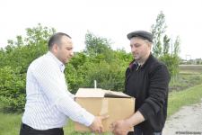 Sevil Mikayılova aztəminatlı ailələrə və tənha yaşayan şəxslərə ərzaq yardımı edib (FOTO)