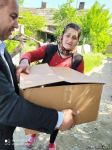 Sevil Mikayılova aztəminatlı ailələrə və tənha yaşayan şəxslərə ərzaq yardımı edib (FOTO)