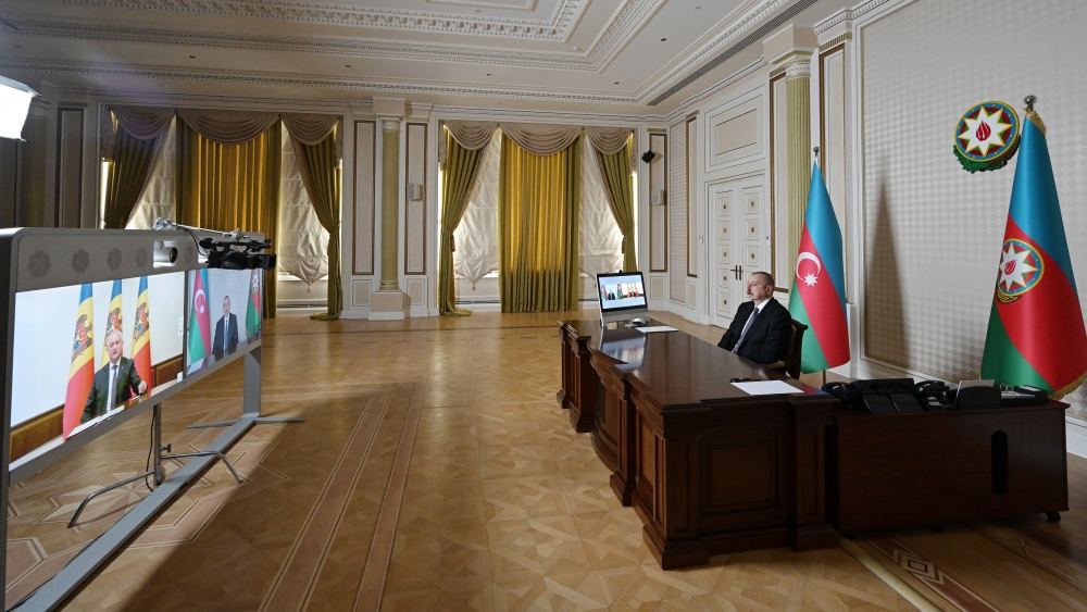 Azərbaycan Prezidenti İlham Əliyevlə Moldova Prezidenti İqor Dodon arasında videokonfrans formatında görüş keçirilib (FOTO/VİDEO) (YENİLƏNİB)