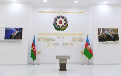 Prezident İlham Əliyev Tərtərdə Dövlət Rəmzləri Muzeyinin açılışında iştirak edib (FOTO/VİDEO) (YENİLƏNİB)